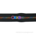 Black Tape Plastic Rainbow Teeth Zippers 2 Way Open End 5 #